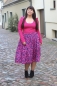 Preview: Viskose- Webware - Happy Leo - dunkelblau - pink  - Cherry Picking